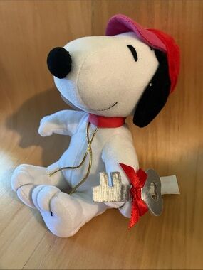 Whitman's Snoopy Plush with Red Heart Cap and Key to Your Heart